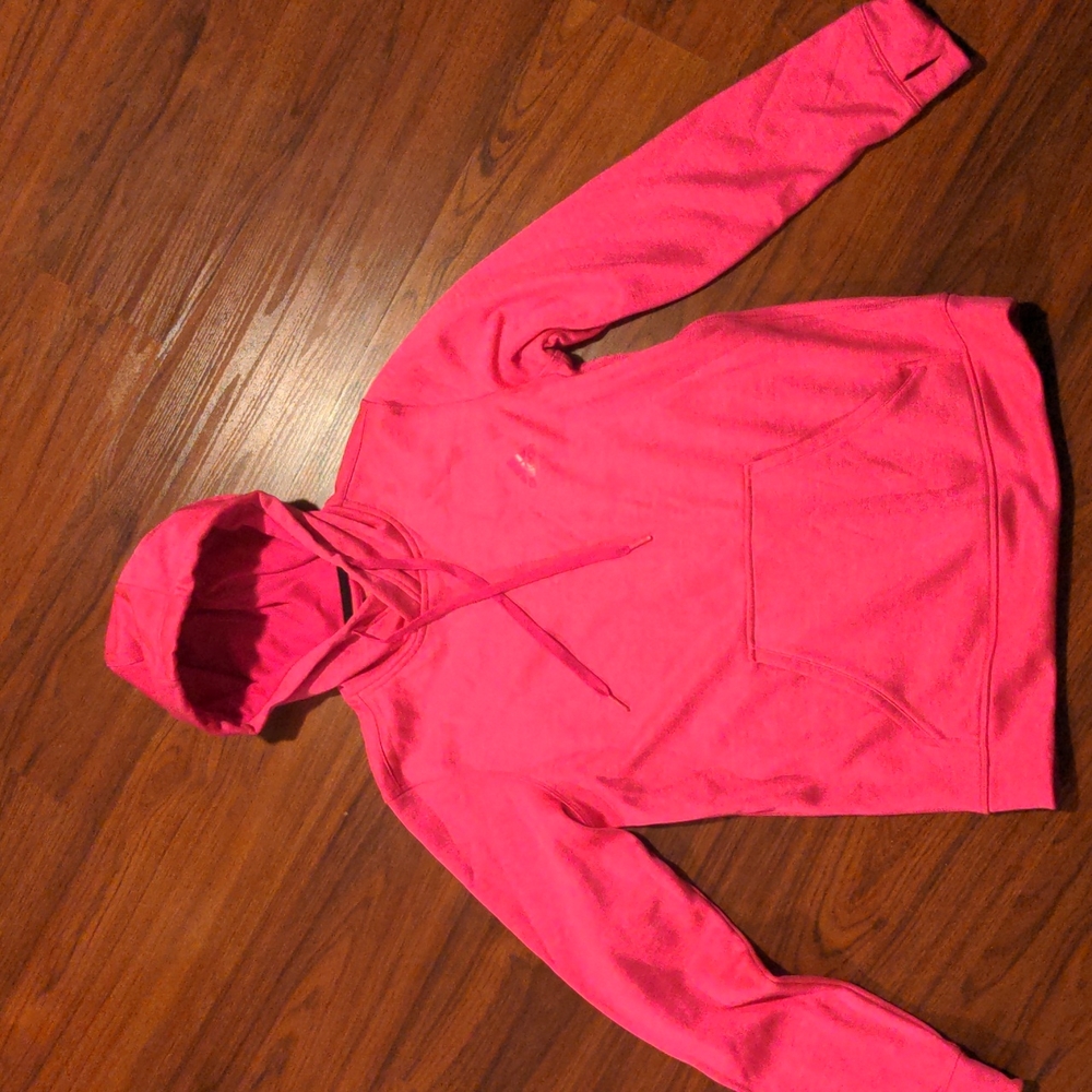 ⭐ Pink Adidas Pull-over Hoodie - Women's Small